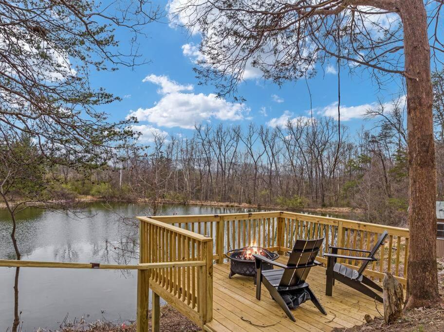 Lazy Lake 3Br Cabin W/ Mtn Views + Hot Tub +Wi-Fi Luray Exterior foto